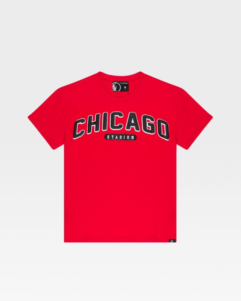 23 Chicago Red Wind City Tee