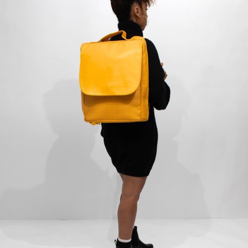 apollo 1 backpack in mustard backpack women 2