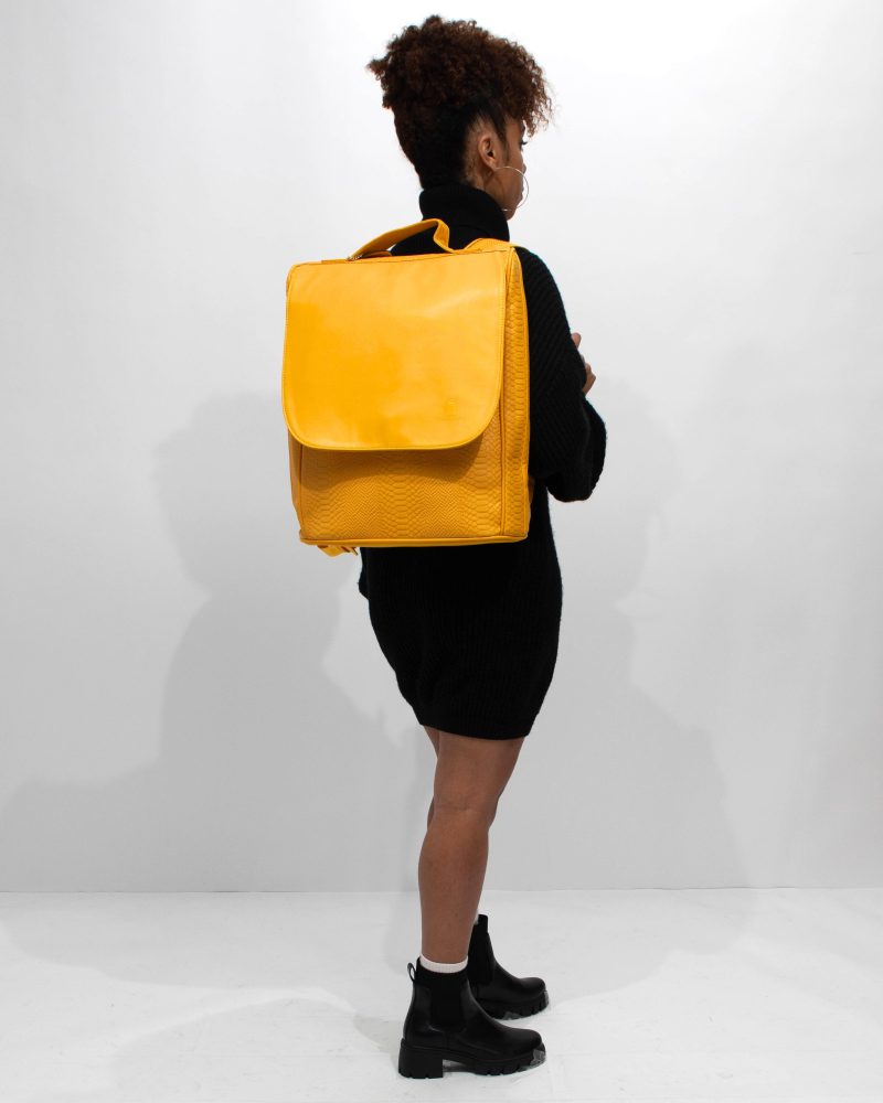 apollo 1 backpack in mustard backpack women 2