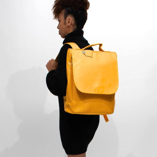 apollo 1 backpack in mustard backpack women 3