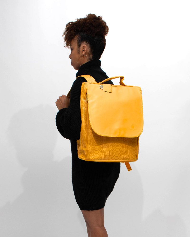 apollo 1 backpack in mustard backpack women 3