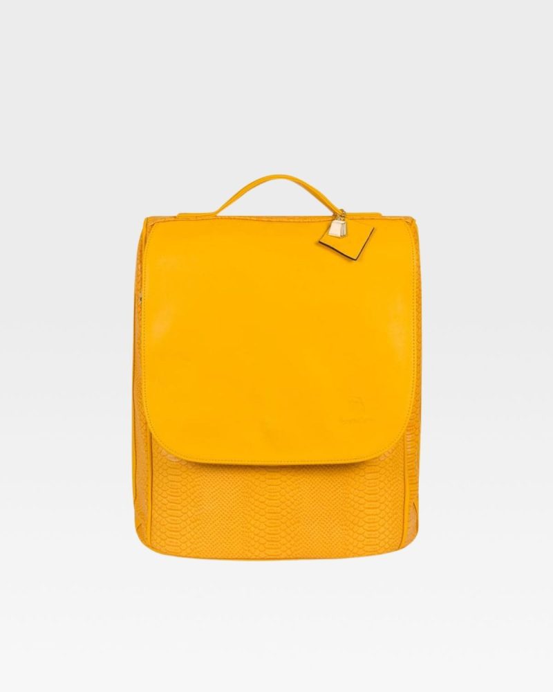 apollo 1 backpack in mustard backpack women