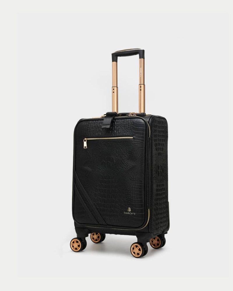 apollo 2 suitcase 2 piece set in black suitcase totecarry 4