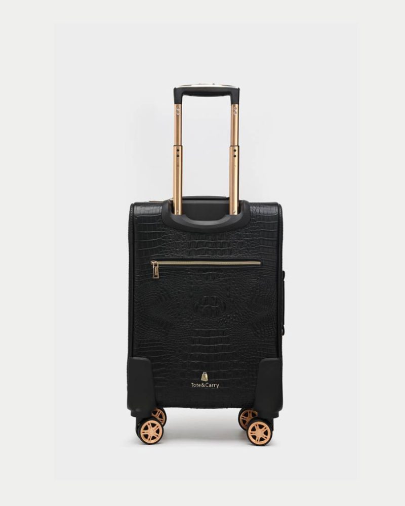 apollo 2 suitcase 2 piece set in black suitcase totecarry 5