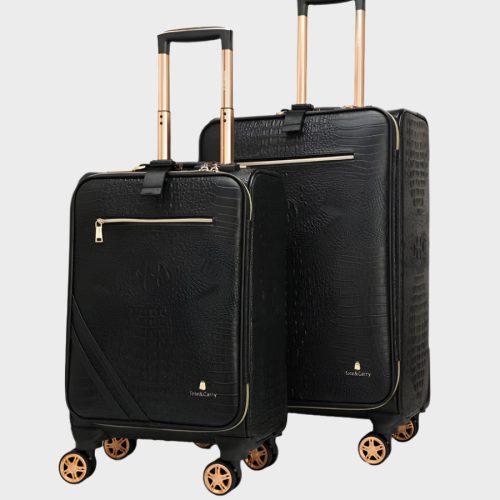 Apollo 2 Suitcase 2 Piece Set in Black