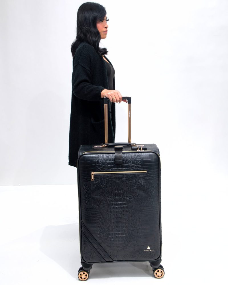 apollo 2 suitcase 2 piece set in black suitcase totecarry 8