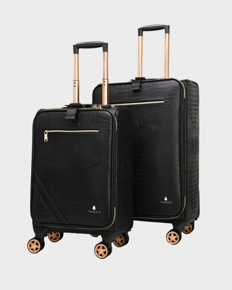 Apollo 2 Suitcase 2 Piece Set in Black