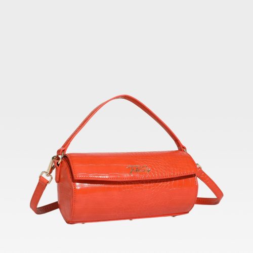 barrel purse in orange purse women 2