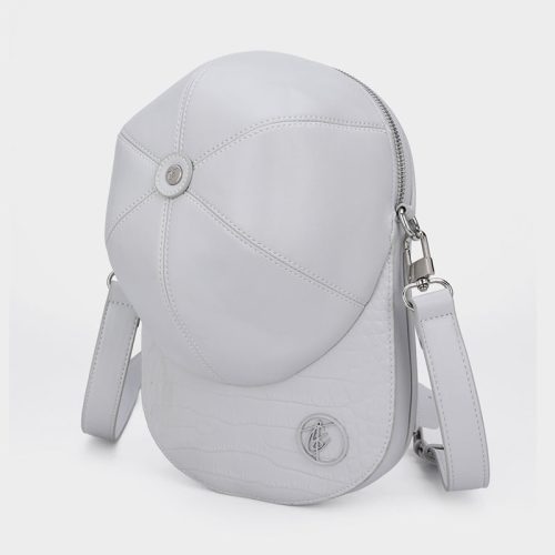 baseball cap design bag in grey messenger bag men 3