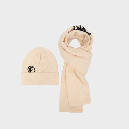 beanie scarf set in cream white apparel men 3