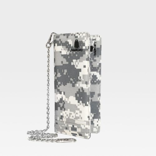 biker chain wallet in grey digital camouflage wallet men 3