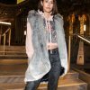 Corseni Fur Coat in Wolf Grey