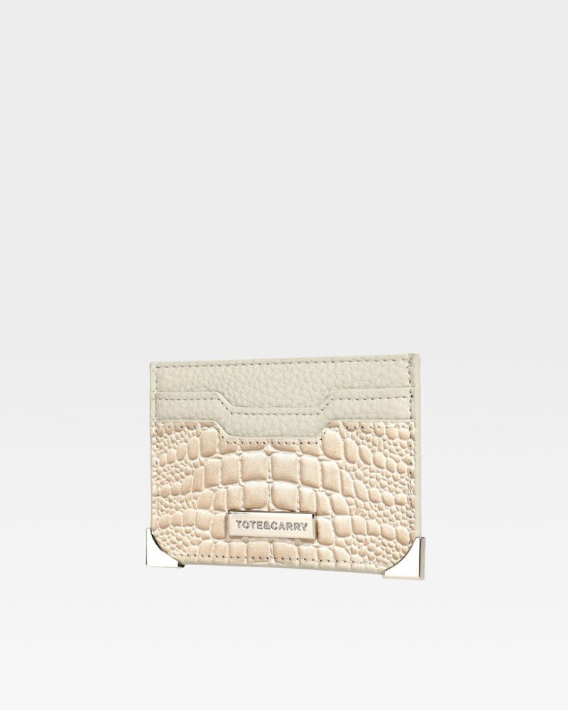 croc card holder wallet in beige wallet men 3