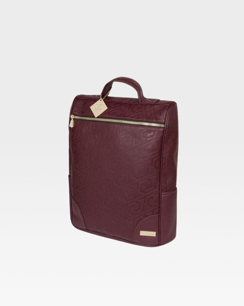 designer backpack in maroon backpack totecarry 2