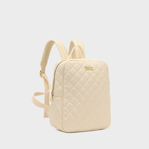 diamond stitch backpack in beige backpack women 2