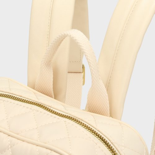 diamond stitch backpack in beige backpack women 7