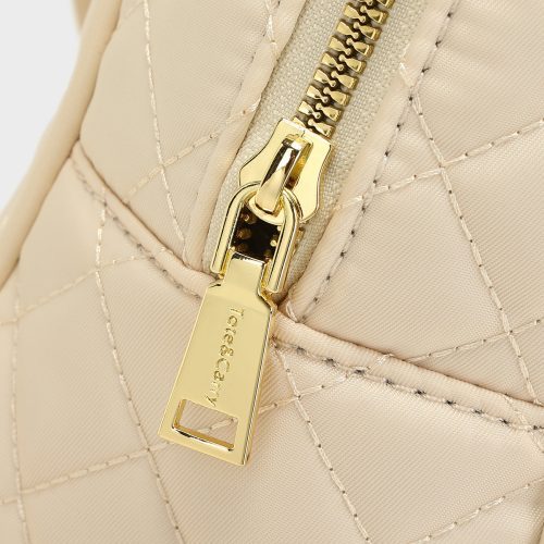 diamond stitch backpack in beige backpack women 8