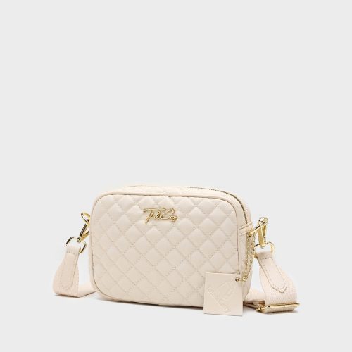 diamond stitch messenger bag in beige crossbody bag women 4