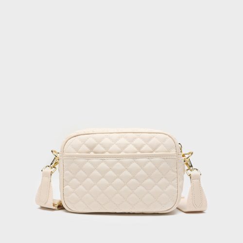 diamond stitch messenger bag in beige crossbody bag women 5