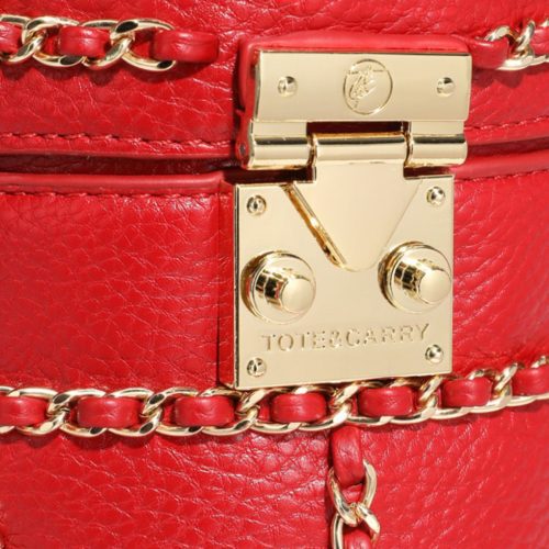 evening mini barrel bag in red purse women 6