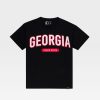 Georgia Black and Red Tee Hawks