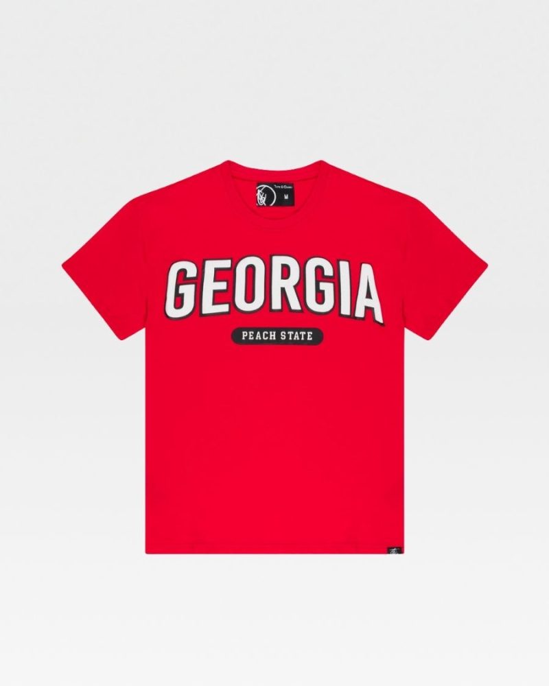 Georgia Red Football Sports Tee