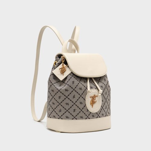 glam backpack in white backpack women 2