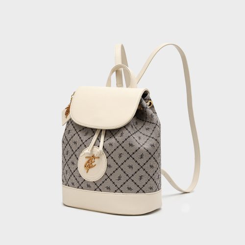 glam backpack in white backpack women 3