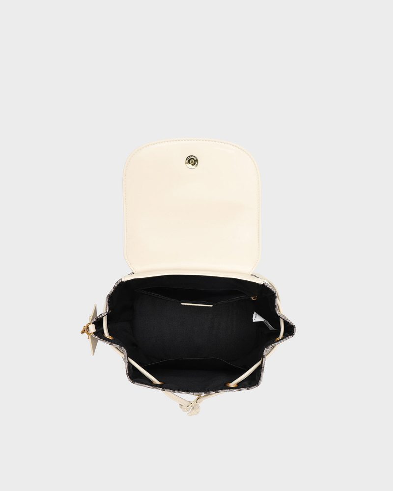 glam backpack in white backpack women 6