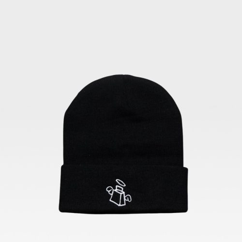 graffiti print beanie in black hat totecarry 2