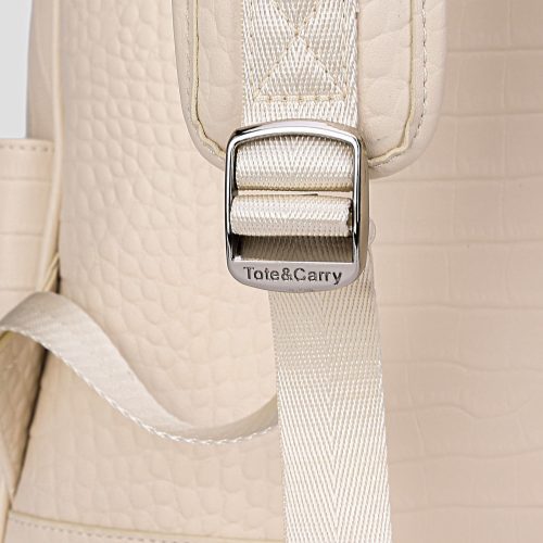 leather backpack in cream white backpack men 10