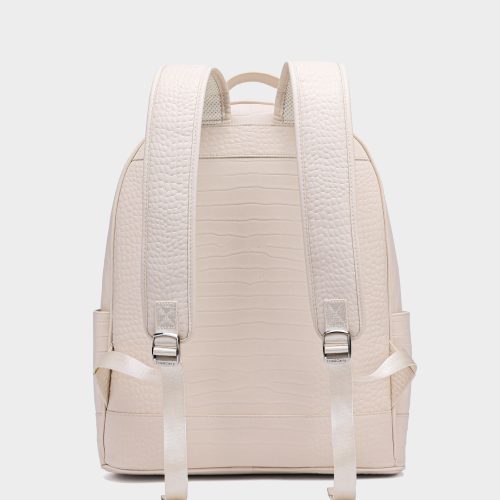 leather backpack in cream white backpack men 4