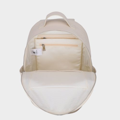 leather backpack in cream white backpack men 6