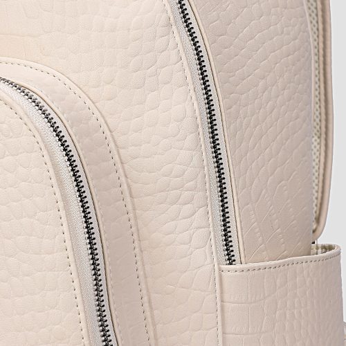 leather backpack in cream white backpack men 9