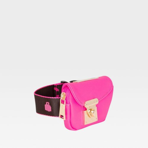 leather belt bag in neon pink belt bag women 2