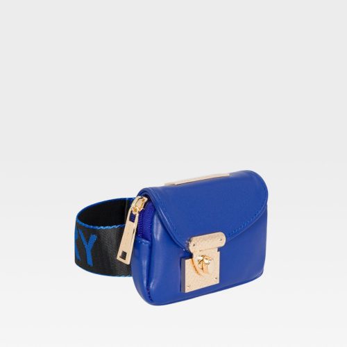 leather belt bag in royal blue belt bag men 2