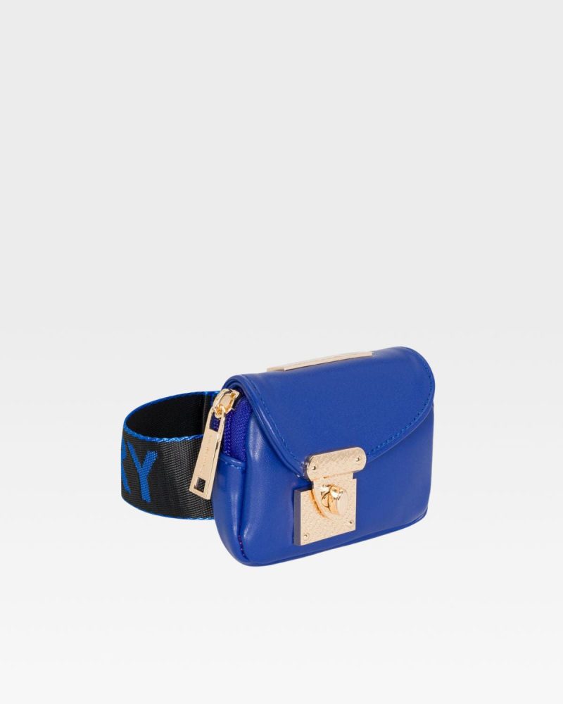 leather belt bag in royal blue belt bag men 2