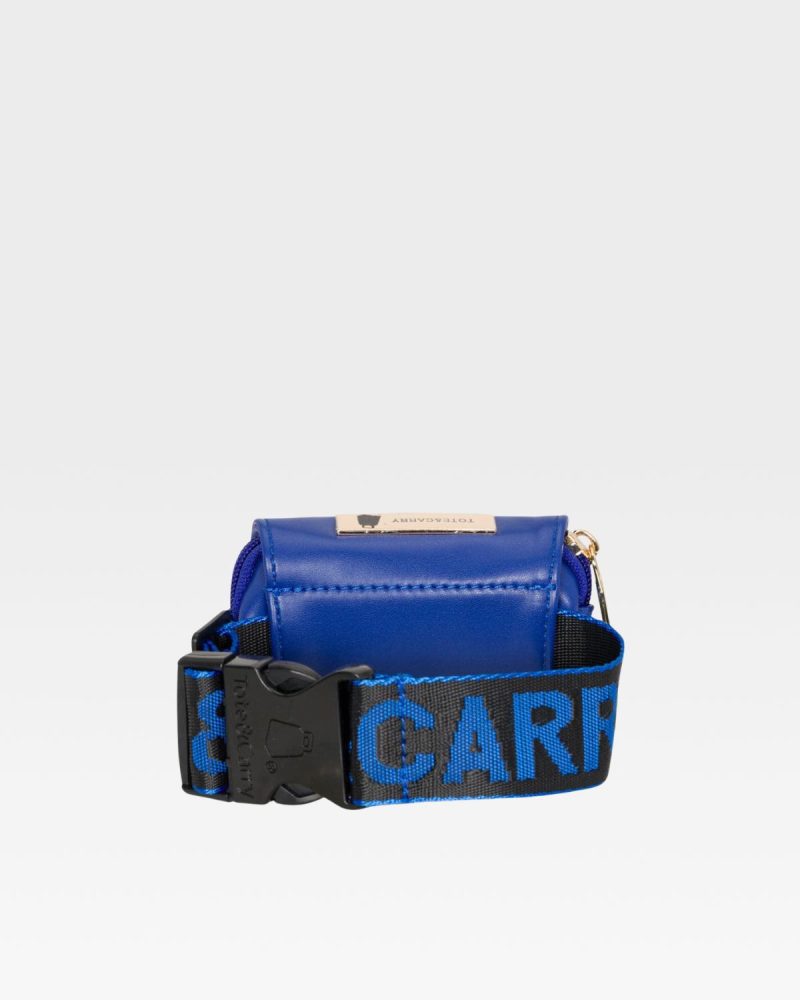 leather belt bag in royal blue belt bag men 3