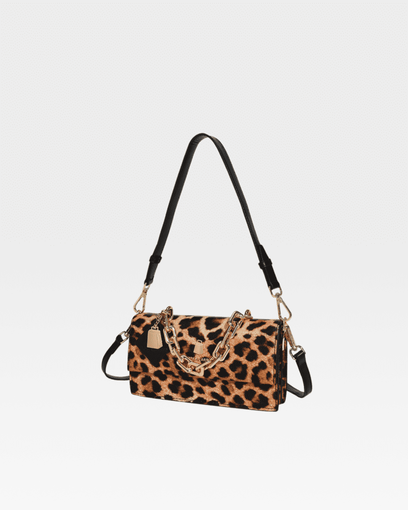 leopard print shoulder bag in beige purse women 3