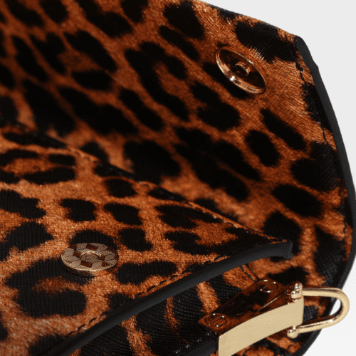 leopard print shoulder bag in beige purse women 8