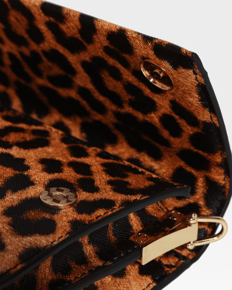 leopard print shoulder bag in beige purse women 8