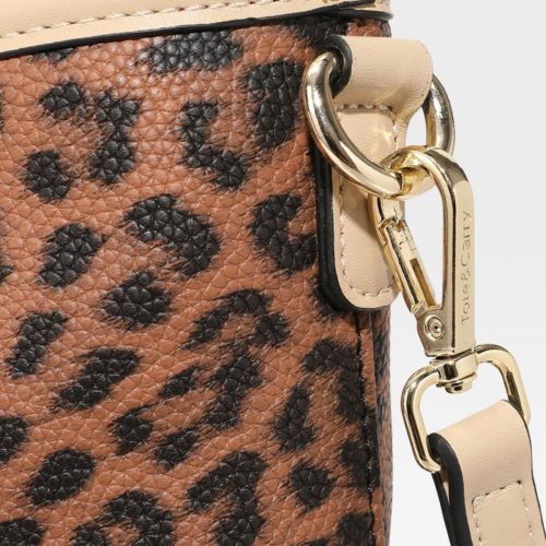 leopard print tote bag in beige tote bag women 8