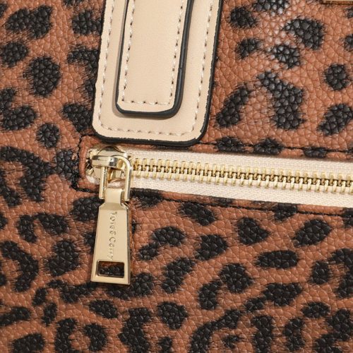 leopard print tote bag in beige tote bag women 9