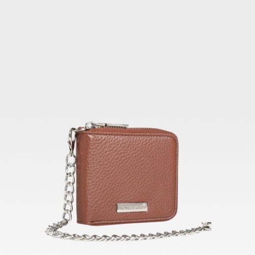 mini chain wallet in brown wallet men 2