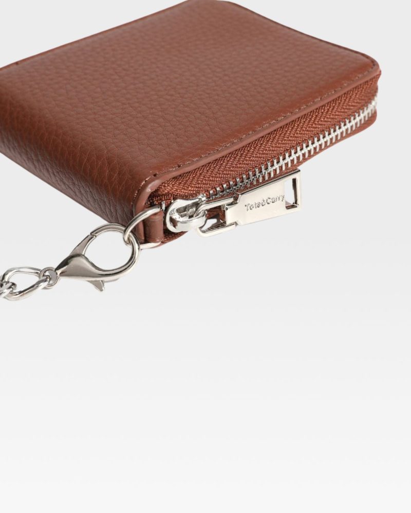 mini chain wallet in brown wallet men 7