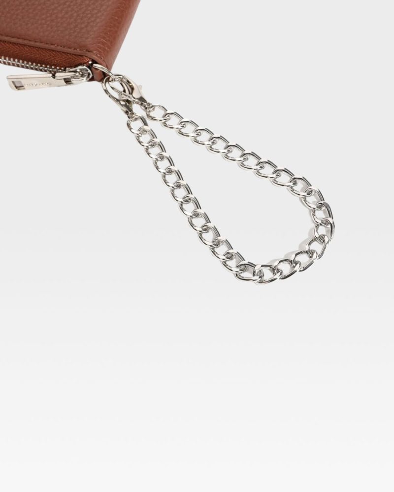 mini chain wallet in brown wallet men 8