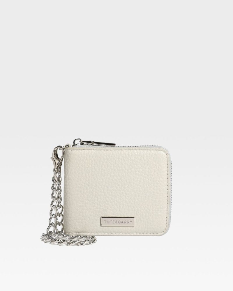 mini chain wallet in grey wallet men