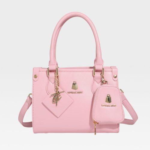 Mini Tote Bag in Bubble Gum Pink