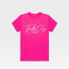 Neon Pink Tote&Carry "Where Travel Meets Luxury" Tee