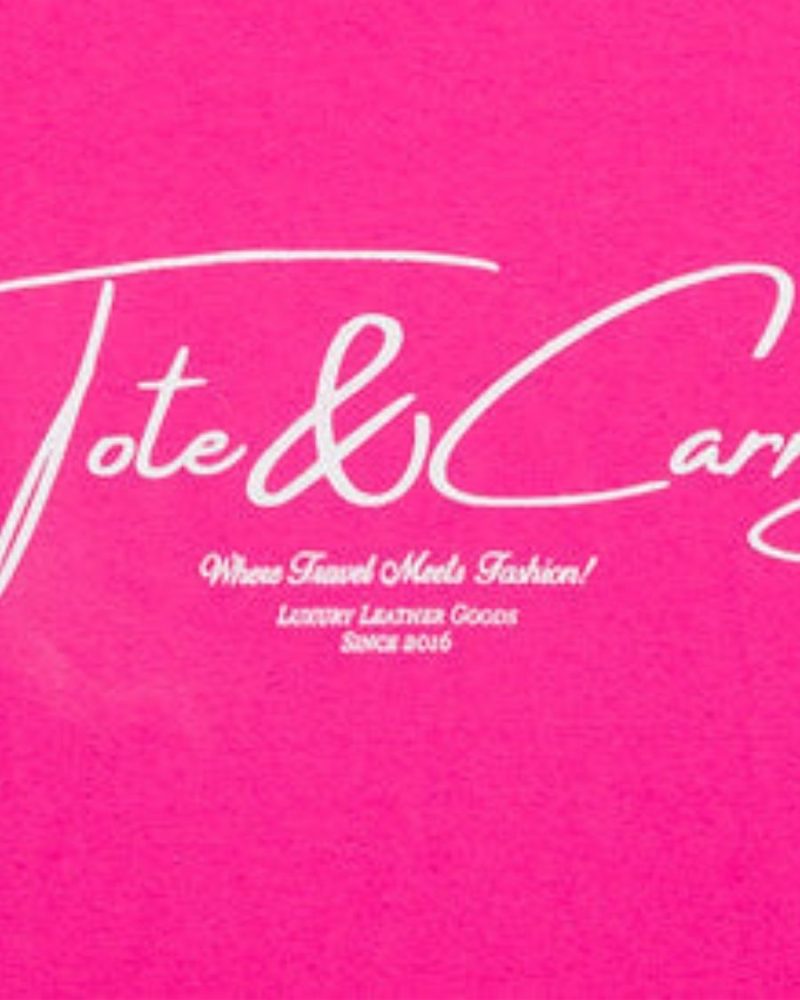 neon pink totecarry where travel meets luxury tee apparel men 4